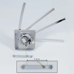 Hofstein Georgina Deckenleuchte LED Chrom, 4-flammig -LED Leuchten Verkäufe 2022 georgina deckenleuchte h3009307 4