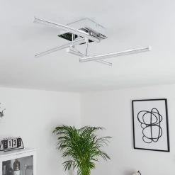 Hofstein Georgina Deckenleuchte LED Chrom, 4-flammig -LED Leuchten Verkäufe 2022 georgina deckenleuchte h3009307 9