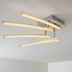 Hofstein Georgina Deckenleuchte LED Chrom, 4-flammig -LED Leuchten Verkäufe 2022 georgina deckenleuchte h30093072 15