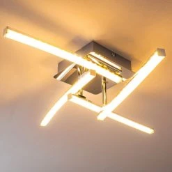 Hofstein Georgina Deckenleuchte LED Chrom, 4-flammig -LED Leuchten Verkäufe 2022 georgina deckenleuchte h30093072 18