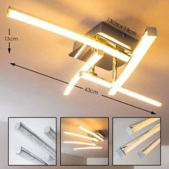 Hofstein Georgina Deckenleuchte LED Chrom, 4-flammig -LED Leuchten Verkäufe 2022 georgina deckenleuchte h30093072 2