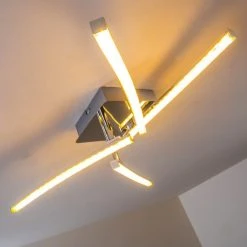 Hofstein Georgina Deckenleuchte LED Chrom, 4-flammig -LED Leuchten Verkäufe 2022 georgina deckenleuchte h30093072 5