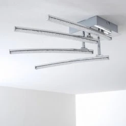 Hofstein Georgina Deckenleuchte LED Chrom, 4-flammig -LED Leuchten Verkäufe 2022 georgina deckenleuchte h30093072 6