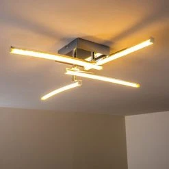 Hofstein Georgina Deckenleuchte LED Chrom, 4-flammig -LED Leuchten Verkäufe 2022 georgina deckenleuchte h30093072 9