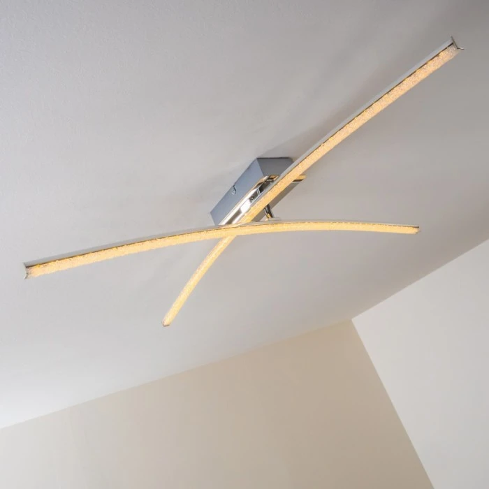 Hofstein Georgina Deckenleuchte LED Chrom, 2-flammig 12 Hofstein Georgina Deckenleuchte LED Chrom, 2-flammig – Bild 12