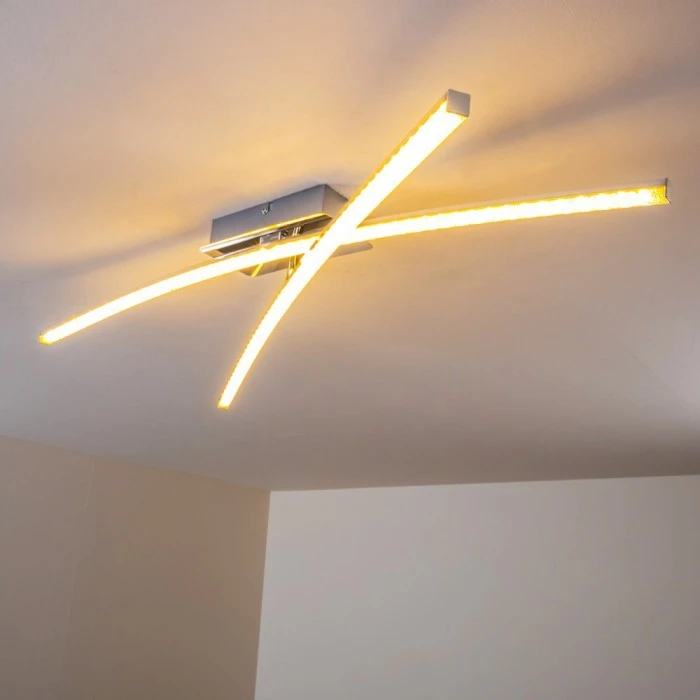 Hofstein Georgina Deckenleuchte LED Chrom, 2-flammig 16 Hofstein Georgina Deckenleuchte LED Chrom, 2-flammig – Bild 16