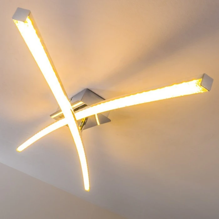 Hofstein Georgina Deckenleuchte LED Chrom, 2-flammig 17 Hofstein Georgina Deckenleuchte LED Chrom, 2-flammig – Bild 17