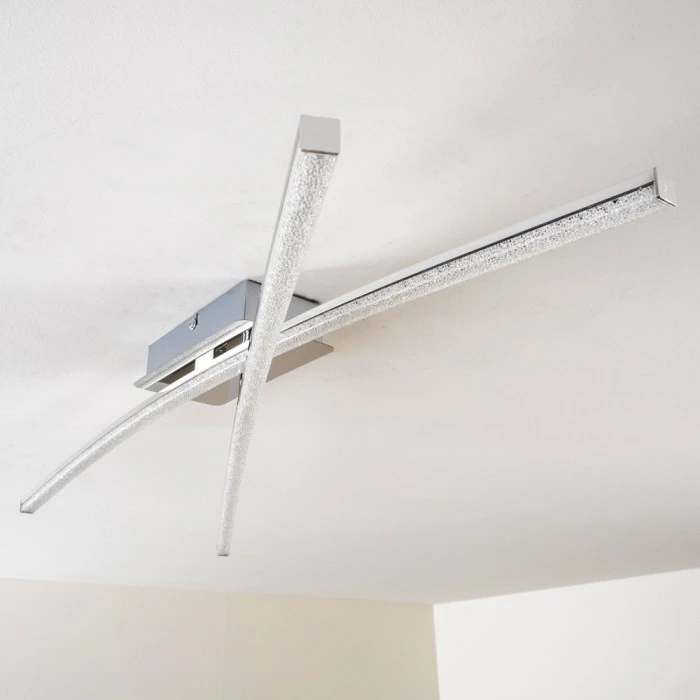 Hofstein Georgina Deckenleuchte LED Chrom, 2-flammig 5 Hofstein Georgina Deckenleuchte LED Chrom, 2-flammig – Bild 5