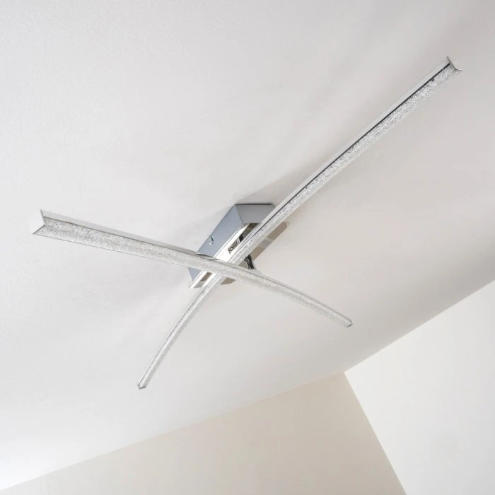 Hofstein Georgina Deckenleuchte LED Chrom, 2-flammig 6 Hofstein Georgina Deckenleuchte LED Chrom, 2-flammig – Bild 6