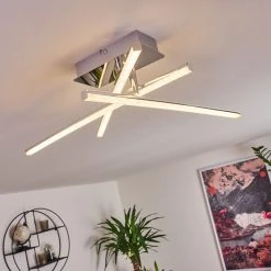 Hofstein Georgina Deckenleuchte LED Chrom, 3-flammig