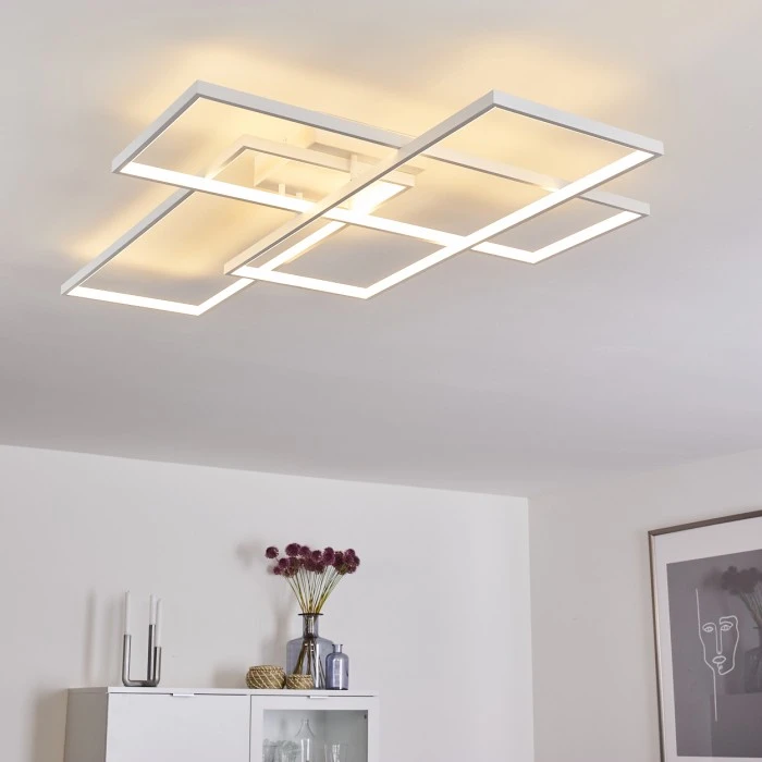 Hofstein Ghana Deckenleuchte LED Weiß, 1-flammig, Fernbedienung 11 Hofstein Ghana Deckenleuchte LED Weiß, 1-flammig, Fernbedienung – Bild 11