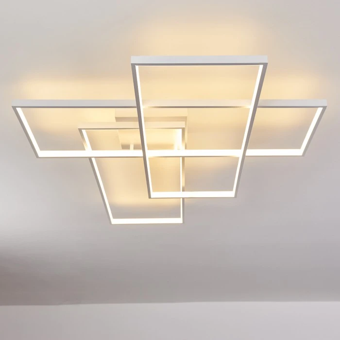 Hofstein Ghana Deckenleuchte LED Weiß, 1-flammig, Fernbedienung 12 Hofstein Ghana Deckenleuchte LED Weiß, 1-flammig, Fernbedienung – Bild 12