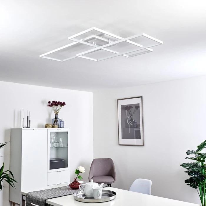 Hofstein Ghana Deckenleuchte LED Weiß, 1-flammig, Fernbedienung 14 Hofstein Ghana Deckenleuchte LED Weiß, 1-flammig, Fernbedienung – Bild 14