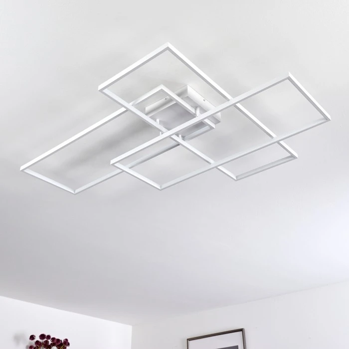 Hofstein Ghana Deckenleuchte LED Weiß, 1-flammig, Fernbedienung 4 Hofstein Ghana Deckenleuchte LED Weiß, 1-flammig, Fernbedienung – Bild 4