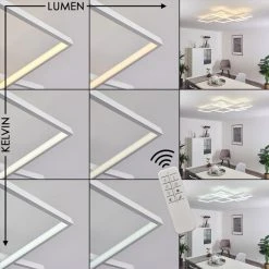 Hofstein Ghana Deckenleuchte LED Weiß, 1-flammig, Fernbedienung 24 Hofstein Ghana Deckenleuchte LED Weiß, 1-flammig, Fernbedienung -LED Leuchten Verkäufe 2022 ghana deckenleuchte h3372975 5