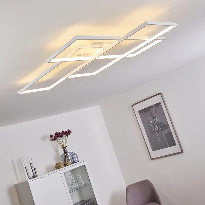 Hofstein Ghana Deckenleuchte LED Weiß, 1-flammig, Fernbedienung 8 Hofstein Ghana Deckenleuchte LED Weiß, 1-flammig, Fernbedienung – Bild 8