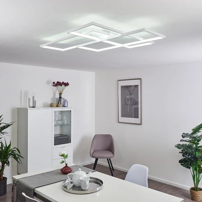 Hofstein Ghana Deckenleuchte LED Weiß, 1-flammig, Fernbedienung 10 Hofstein Ghana Deckenleuchte LED Weiß, 1-flammig, Fernbedienung – Bild 10