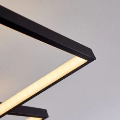 Hofstein Ghana Deckenleuchte LED Schwarz, 1-flammig, Fernbedienung -LED Leuchten Verkäufe 2022 ghana deckenleuchte h3372999 10