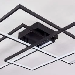 Hofstein Ghana Deckenleuchte LED Schwarz, 1-flammig, Fernbedienung -LED Leuchten Verkäufe 2022 ghana deckenleuchte h3372999 15