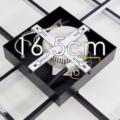 Hofstein Ghana Deckenleuchte LED Schwarz, 1-flammig, Fernbedienung -LED Leuchten Verkäufe 2022 ghana deckenleuchte h3372999 17