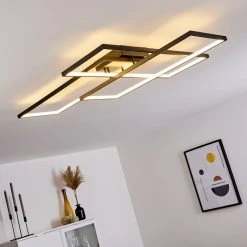 Hofstein Ghana Deckenleuchte LED Schwarz, 1-flammig, Fernbedienung -LED Leuchten Verkäufe 2022 ghana deckenleuchte h3372999 7