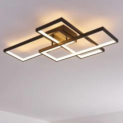 Hofstein Ghana Deckenleuchte LED Schwarz, 3-flammig, Fernbedienung, Farbwechsler -LED Leuchten Verkäufe 2022 ghana deckenleuchte h3380574 11