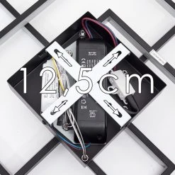 Hofstein Ghana Deckenleuchte LED Schwarz, 3-flammig, Fernbedienung, Farbwechsler -LED Leuchten Verkäufe 2022 ghana deckenleuchte h3380574 19