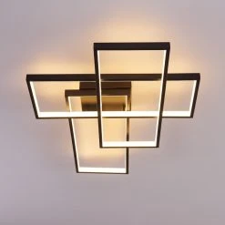 Hofstein Ghana Deckenleuchte LED Schwarz, 3-flammig, Fernbedienung, Farbwechsler -LED Leuchten Verkäufe 2022 ghana deckenleuchte h3380574 8