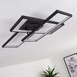 Hofstein Ghana Deckenleuchte LED Schwarz, 3-flammig, Fernbedienung, Farbwechsler -LED Leuchten Verkäufe 2022 ghana deckenleuchte h3380574 9