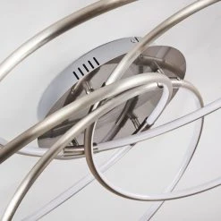 Hofstein Gimdalen Deckenleuchte LED Nickel-Matt, 1-flammig, Fernbedienung -LED Leuchten Verkäufe 2022 gimdalen deckenleuchte h3169261 do2 17