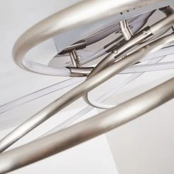 Hofstein Gimdalen Deckenleuchte LED Nickel-Matt, 1-flammig, Fernbedienung -LED Leuchten Verkäufe 2022 gimdalen deckenleuchte h3169261 do2 7