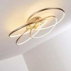 Hofstein Gimdalen Deckenleuchte LED Nickel-Matt, 1-flammig, Fernbedienung -LED Leuchten Verkäufe 2022 gimdalen deckenleuchte h3169261 do2 9