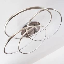 Hofstein Gimdalen Deckenleuchte LED Nickel-Matt, 1-flammig, Fernbedienung -LED Leuchten Verkäufe 2022 gimdalen deckenleuchte h3169278 do1 13