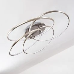 Hofstein Gimdalen Deckenleuchte LED Nickel-Matt, 1-flammig, Fernbedienung -LED Leuchten Verkäufe 2022 gimdalen deckenleuchte h3169278 do1 2