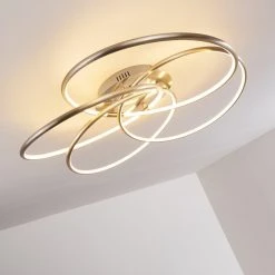 Hofstein Gimdalen Deckenleuchte LED Nickel-Matt, 1-flammig, Fernbedienung -LED Leuchten Verkäufe 2022 gimdalen deckenleuchte h3169278 do1 5