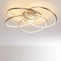 Hofstein Gimdalen Deckenleuchte LED Nickel-Matt, 1-flammig, Fernbedienung -LED Leuchten Verkäufe 2022 gimdalen deckenleuchte h3169278 do1 8