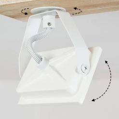 Hofstein Giresta Deckenleuchte LED Wei&szlig;, Naturfarben, 1-flammig -LED Leuchten Verkäufe 2022 giresta deckenleuchte h3435793 5