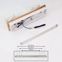 Hofstein Giresta Deckenleuchte LED Wei&szlig;, Naturfarben, 2-flammig -LED Leuchten Verkäufe 2022 giresta deckenleuchte h3435816 4