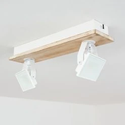 Hofstein Giresta Deckenleuchte LED Wei&szlig;, Naturfarben, 2-flammig -LED Leuchten Verkäufe 2022 giresta deckenleuchte h3435816 7