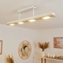 Hofstein Giresta Deckenleuchte LED Wei&szlig;, 4-flammig