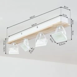 Hofstein Giresta Deckenleuchte LED Wei&szlig;, 4-flammig -LED Leuchten Verkäufe 2022 giresta deckenleuchte h3435854 3
