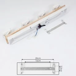 Hofstein Giresta Deckenleuchte LED Wei&szlig;, 4-flammig -LED Leuchten Verkäufe 2022 giresta deckenleuchte h3435854 4