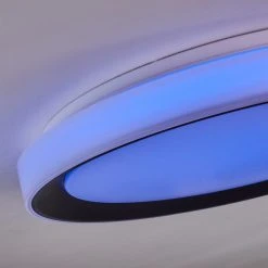 Hofstein Gladstone Deckenleuchte LED Schwarz, Wei&szlig;, 1-flammig, Fernbedienung -LED Leuchten Verkäufe 2022 gladstone deckenleuchte h3384541 5