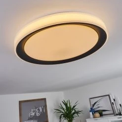 Hofstein Gladstone Deckenleuchte LED Schwarz, Wei&szlig;, 1-flammig, Fernbedienung -LED Leuchten Verkäufe 2022 gladstone deckenleuchte h3384541 6
