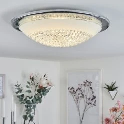 Hofstein Glattfelden Deckenleuchte LED Chrom, 1-flammig