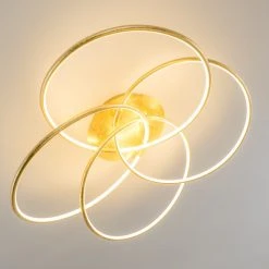 Hofstein Glen Deckenleuchte LED Gold, 1-flammig, Fernbedienung 33 Hofstein Glen Deckenleuchte LED Gold, 1-flammig, Fernbedienung -LED Leuchten Verkäufe 2022 glen deckenleuchte h3021453 11