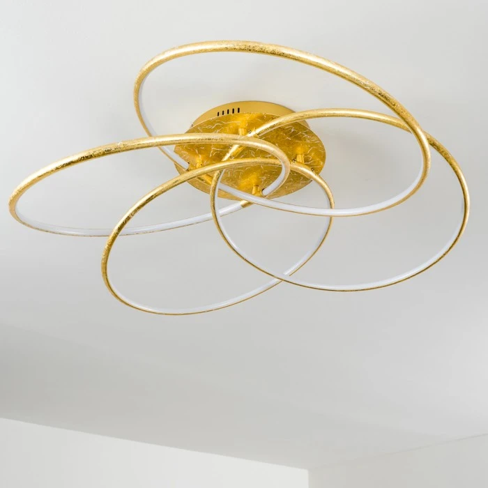 Hofstein Glen Deckenleuchte LED Gold, 1-flammig, Fernbedienung 18 Hofstein Glen Deckenleuchte LED Gold, 1-flammig, Fernbedienung – Bild 18