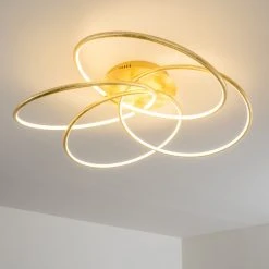 Hofstein Glen Deckenleuchte LED Gold, 1-flammig, Fernbedienung 24 Hofstein Glen Deckenleuchte LED Gold, 1-flammig, Fernbedienung -LED Leuchten Verkäufe 2022 glen deckenleuchte h3021453 2