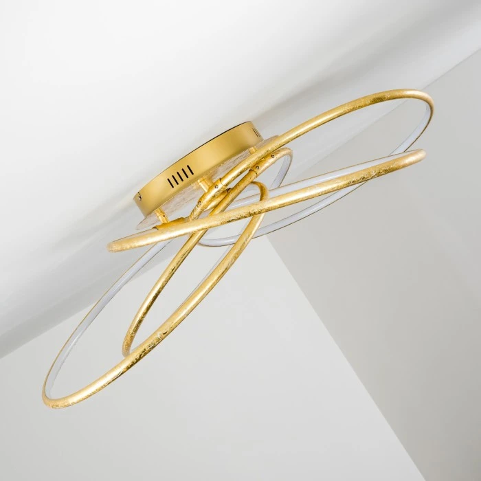 Hofstein Glen Deckenleuchte LED Gold, 1-flammig, Fernbedienung 21 Hofstein Glen Deckenleuchte LED Gold, 1-flammig, Fernbedienung – Bild 21