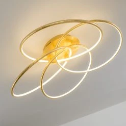 Hofstein Glen Deckenleuchte LED Gold, 1-flammig, Fernbedienung 29 Hofstein Glen Deckenleuchte LED Gold, 1-flammig, Fernbedienung -LED Leuchten Verkäufe 2022 glen deckenleuchte h3021453 7